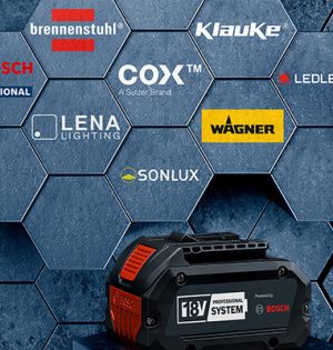 Bosch öffnet Professional 18V System für Profi-Marken