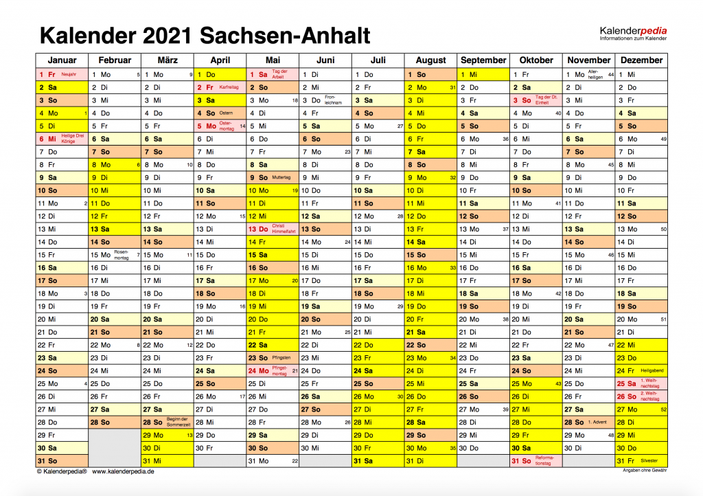 Kalender 2021 Bayern Kalenderpedia : Schonherr Kalender ...