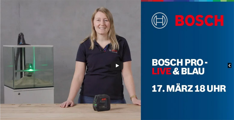 Bosch Pro Live Blau Nivellieren