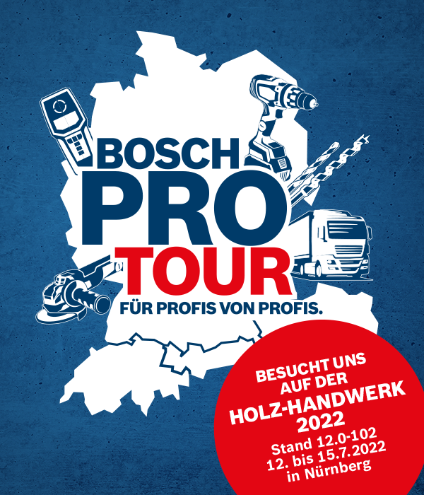 Bosch PRO Tour auf der Holz-Handwerk