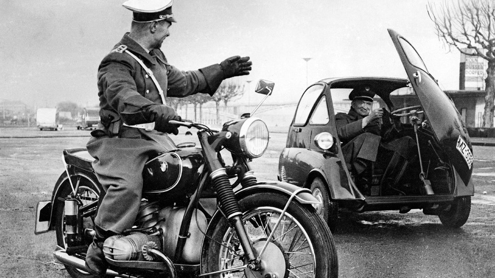 BMW Polizeimotorrad der 1950er Jahre