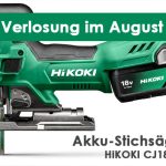 Verlosung August 2023: HiKOKI Akku-Stichsäge CJ18DB