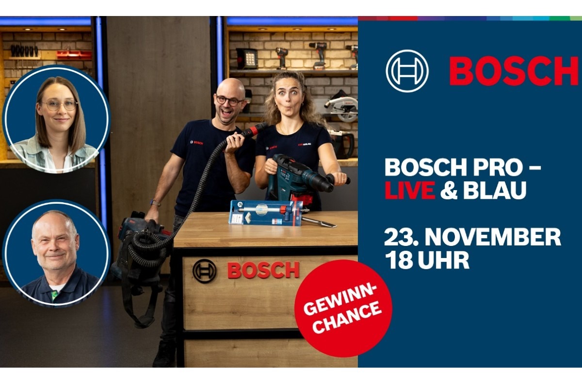 Bosch Live und Blau - Youtube Feierabendstream am 23.11.2023